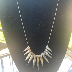 Silver Spike Necklace